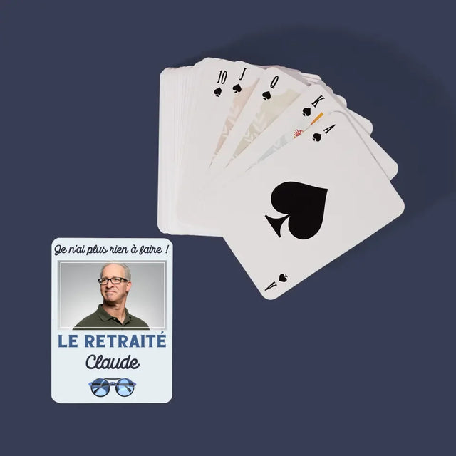 Photo Et Texte: Je N'Ai Rien À Faire ! Retraité - Cartes À Jouer