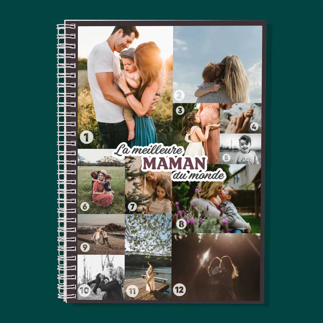 Collage Photo: La Meilleure Maman Du Monde - Planificateur À Spirales - Quotidien