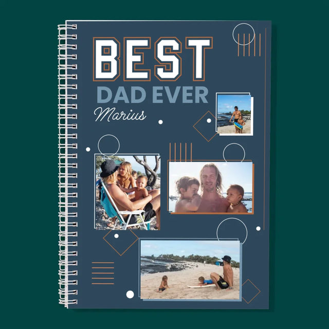 Collage Photo: Best Dad Ever - Planificateur À Spirales - Quotidien