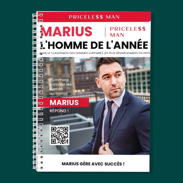 Couverture De Magazine: Priceless Man: La Couverture De Magazine - Planificateur À Spirales - Quotidien