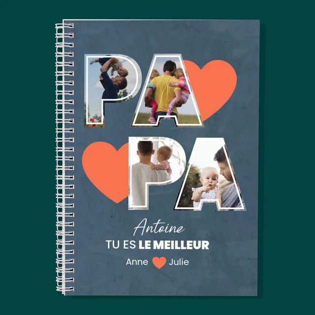 Collage Photo: Papa Est Le Meilleur - Planificateur À Spirales - Quotidien