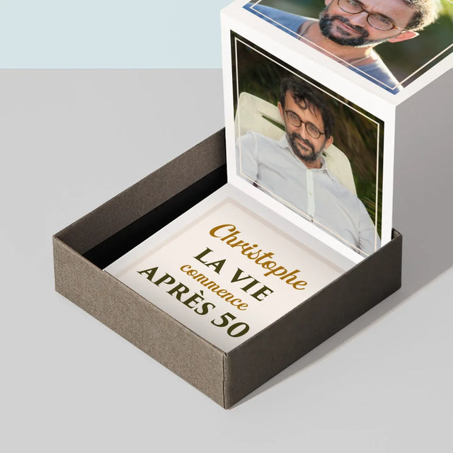 Collage Photo: La Vie Commence À 50 - Ensemble De Photos