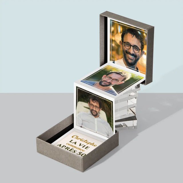 Collage Photo: La Vie Commence À 50 - Ensemble De Photos