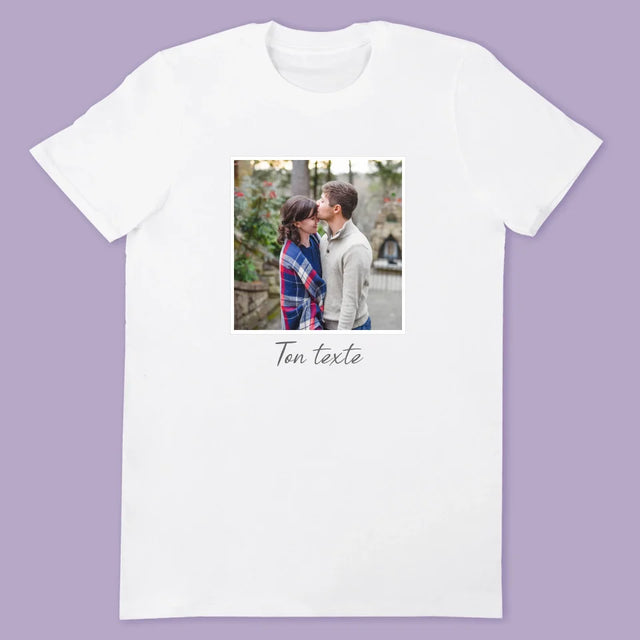 Photo Et Texte: Votre Photo Et Signature - T-Shirts Pour Couples