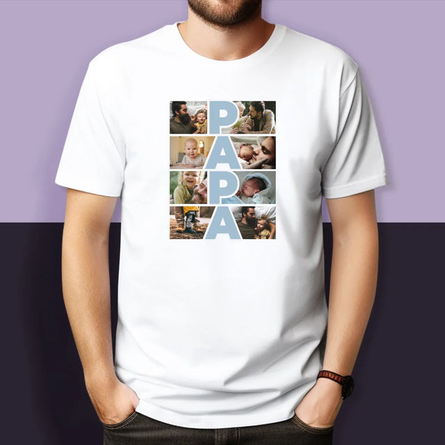 Collage Photo: Maman Et Papa - T-Shirts Pour Couples