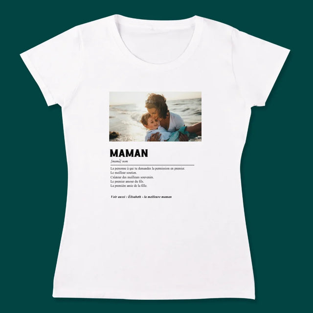 Photo Et Texte: Définition De Maman Et Papa - T-Shirts Pour Couples