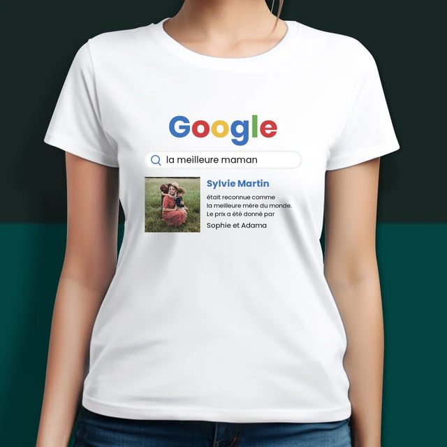 Photo Et Texte: Score Google Des Meilleurs Parents - T-Shirts Pour Couples