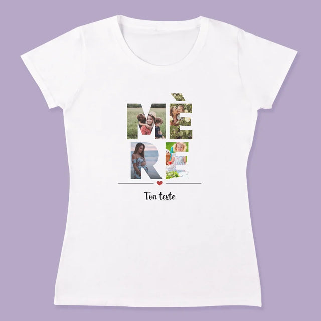 Collage Photo De Lettre: Maman Et Papa - T-Shirts Pour Couples