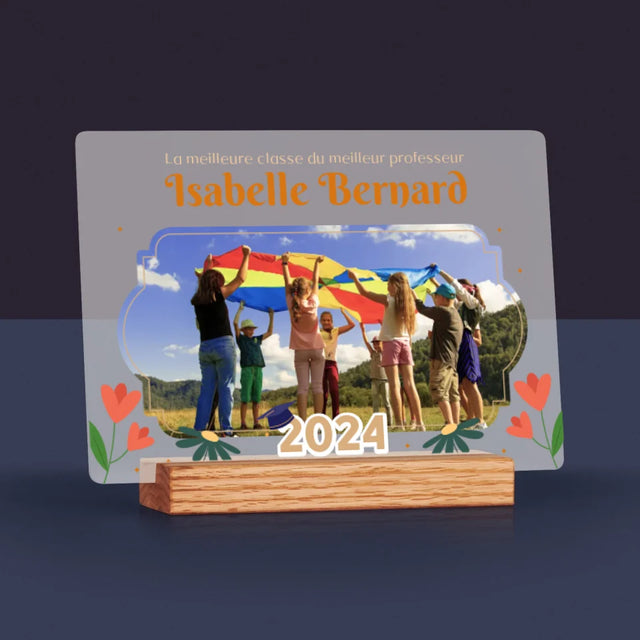 Photo Et Texte: La Meilleure Classe - Impression Sur Verre Acrylique