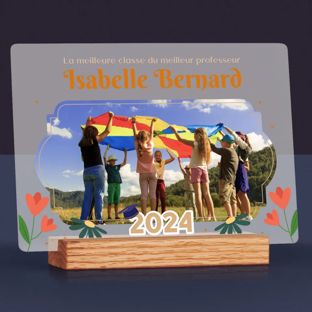 Photo Et Texte: La Meilleure Classe - Impression Sur Verre Acrylique