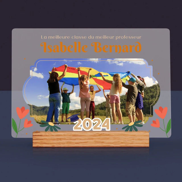 Photo Et Texte: La Meilleure Classe - Impression Sur Verre Acrylique