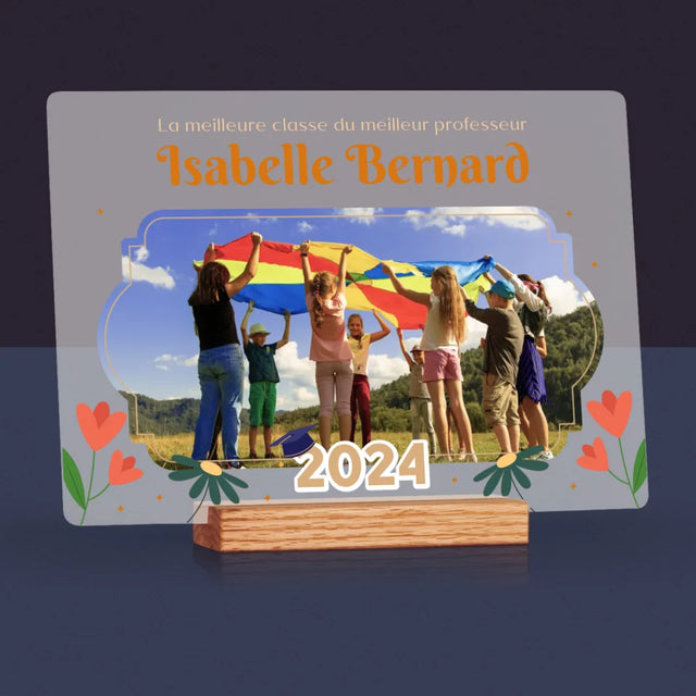 Photo Et Texte: La Meilleure Classe - Impression Sur Verre Acrylique