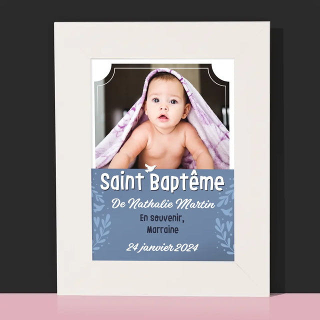 Photo Et Texte: Saint Baptême - Cadre Photo