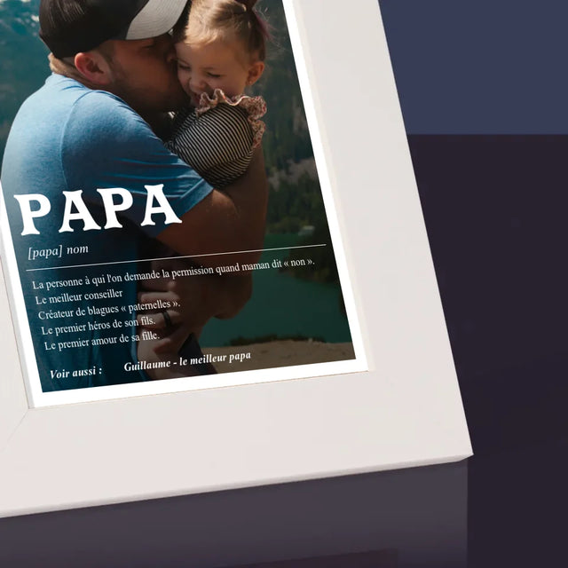 Photo Et Texte: Papa La Définition - Cadre Photo