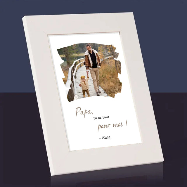 Photo Et Texte: Carte Pour Papa - Cadre Photo