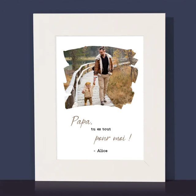 Photo Et Texte: Carte Pour Papa - Cadre Photo