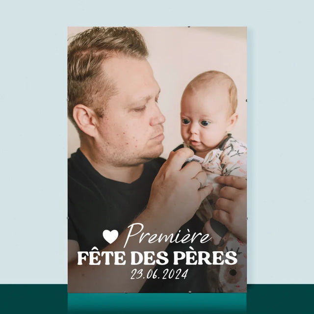 Photo Et Texte: Première Fête Des Pères - Affiche