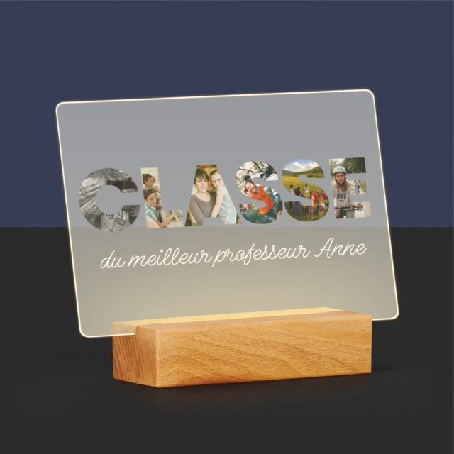 Collage Photo De Lettre: Une Classe - Impression Sur Verre Acrylique