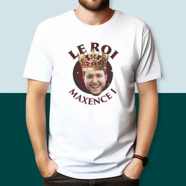 Photo Et Texte: Le Roi - T-Shirt Pour Hommes
