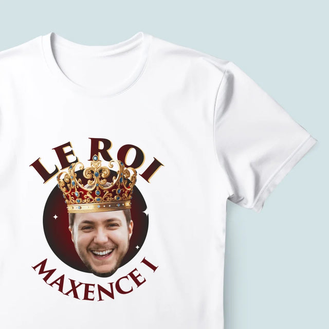 Photo Et Texte: Le Roi - T-Shirt Pour Hommes