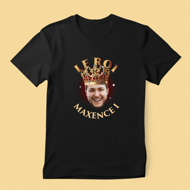 Photo Et Texte: Le Roi - T-Shirt Pour Hommes
