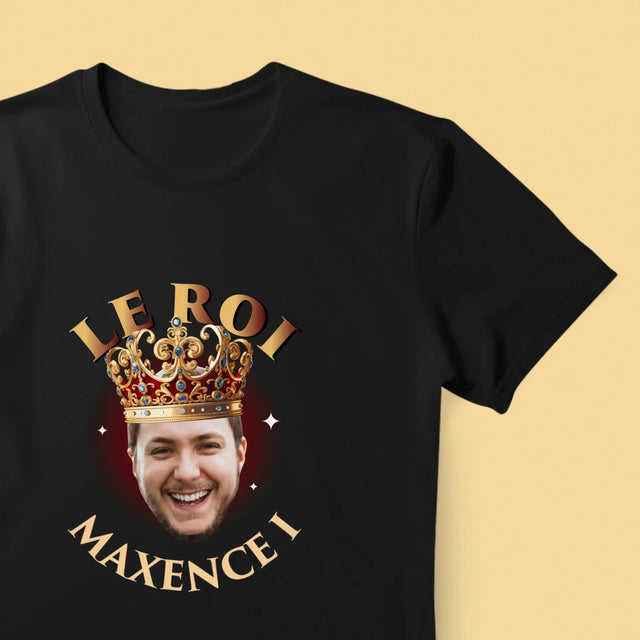 Photo Et Texte: Le Roi - T-Shirt Pour Hommes