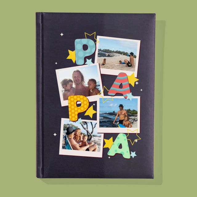 Collage Photo: Lettres Papa - Cahier De Notes