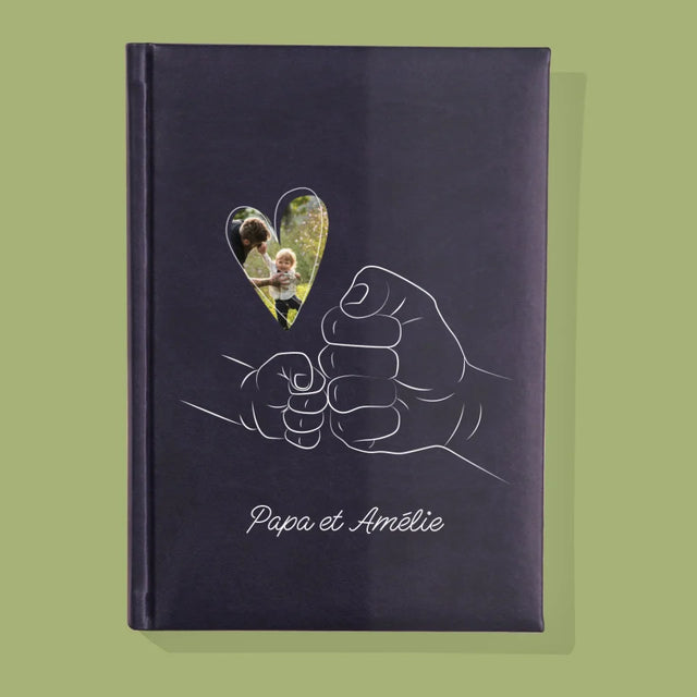 Photo Et Texte: Papa Enfant Main - Cahier De Notes