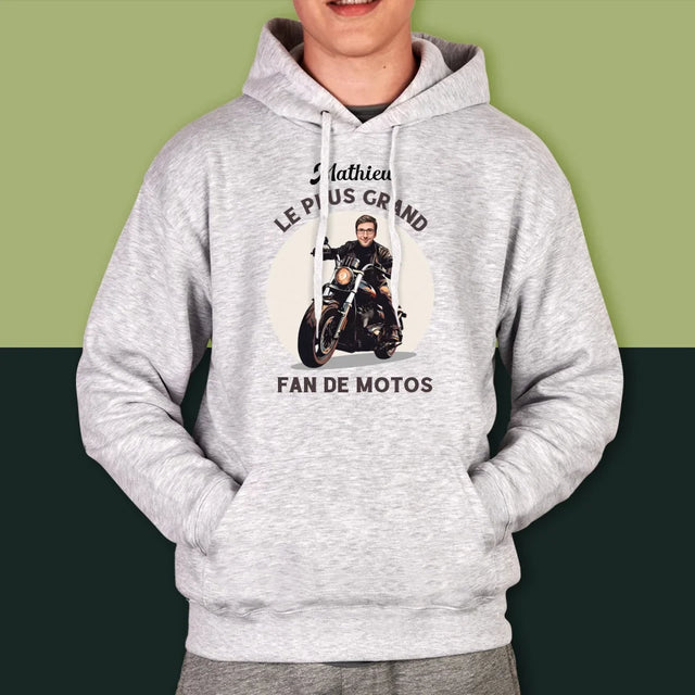 Ton Personnage: Fan De Motos - Sweat À Capuche Pour Hommes