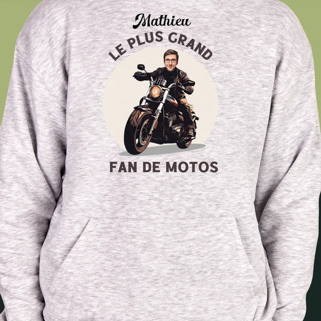 Ton Personnage: Fan De Motos - Sweat À Capuche Pour Hommes