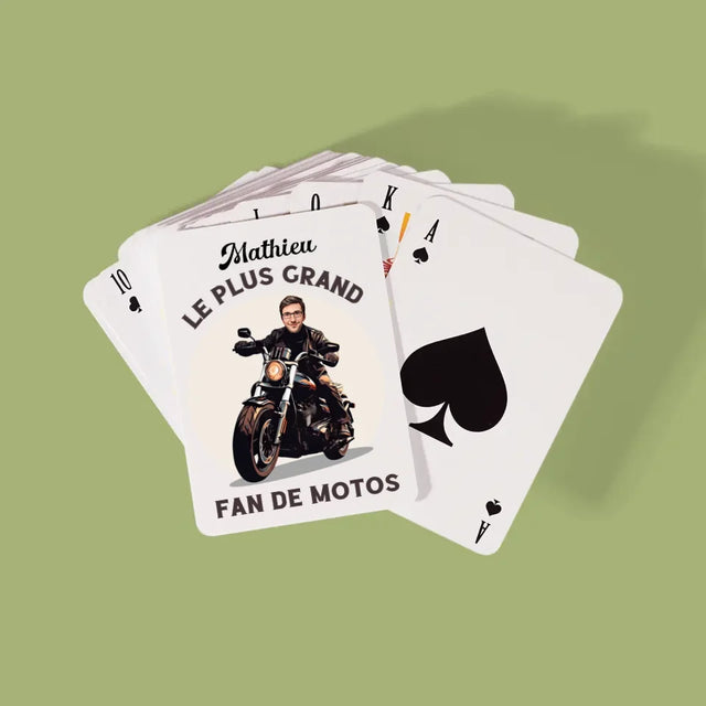 Ton Personnage: Fan De Motos - Cartes À Jouer