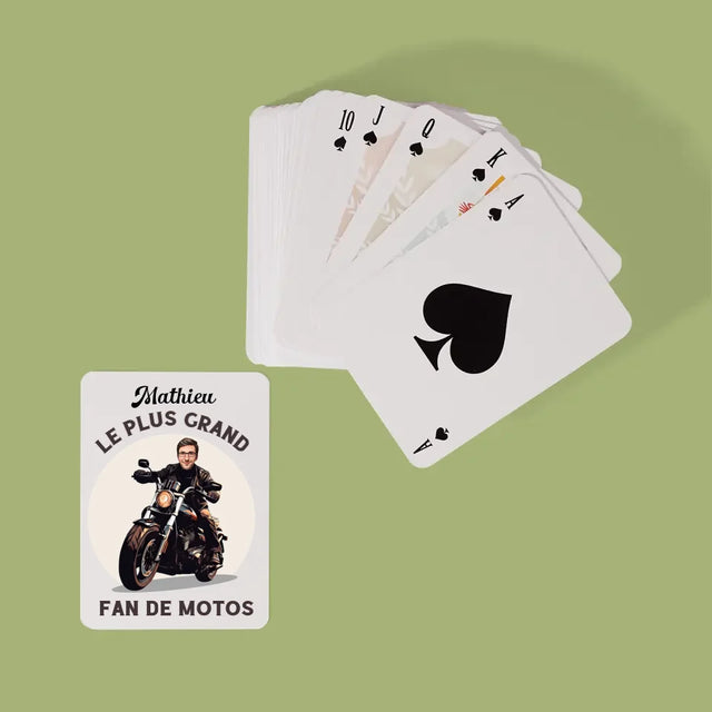 Ton Personnage: Fan De Motos - Cartes À Jouer