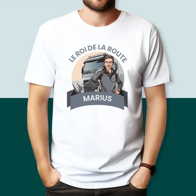 Ton Personnage: Le Roi De La Route - T-Shirt Pour Hommes