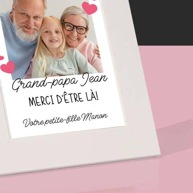 Photo Et Texte: Merci Aux Grands-Parents - Cadre Photo