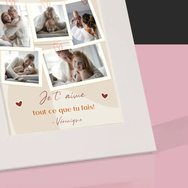 Collage Photo: Je T'Aime Maman Photos - Cadre Photo