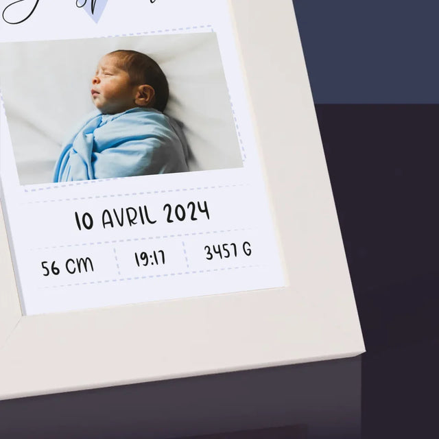 Acte De Naissance De L'Enfant: Métrique, Petit-Coeur,  Garçon - Cadre Photo 