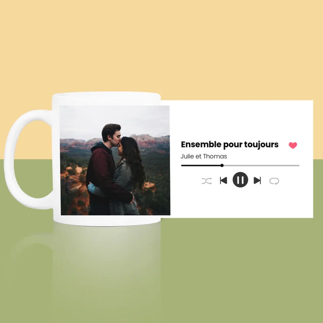 Photo Et Texte: Spotify Avec Ta Photo - Le Mug