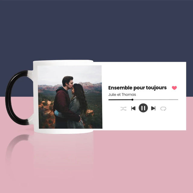 Photo Et Texte: Spotify Avec Ta Photo - Le Mug