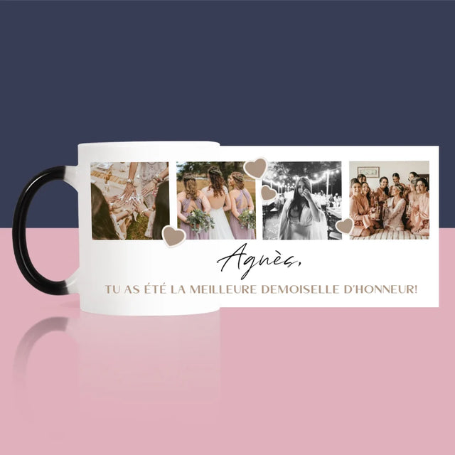Collage Photo: Merci, Collage De Photos Pour Demoiselle D'Honneur - Le Mug