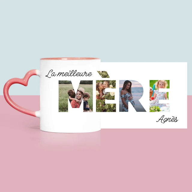 Collage Photo De Lettre: Mère Des Photos - Le Mug