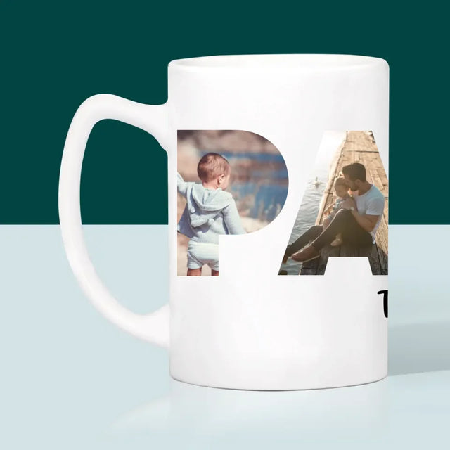 Collage Photo De Lettre: Papa Des Photos - Le Mug