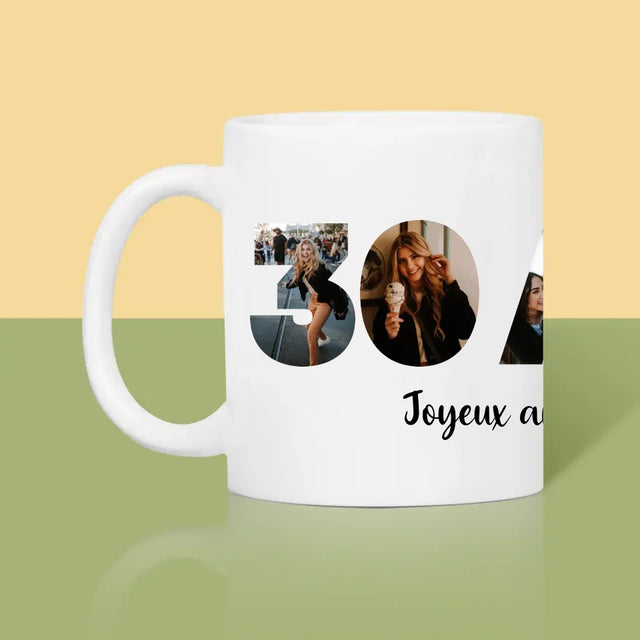 Collage Photo De Lettre: 30 Ans  - Le Mug