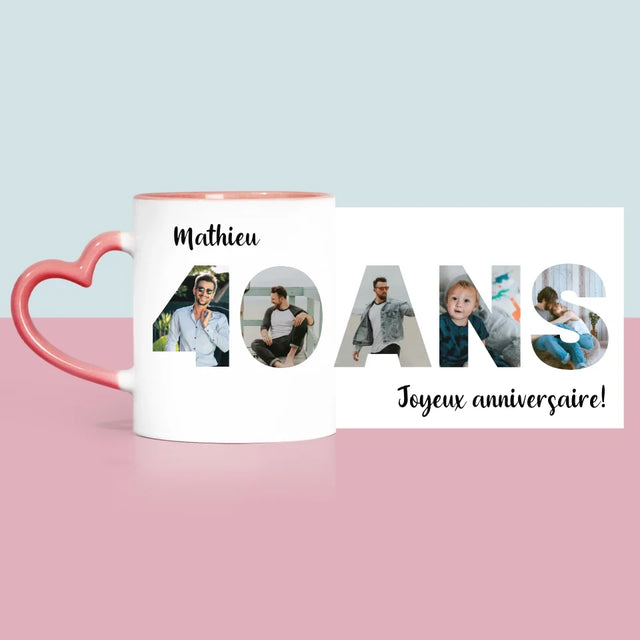 Collage Photo De Lettre: 40 Ans De Tes Photos - Le Mug