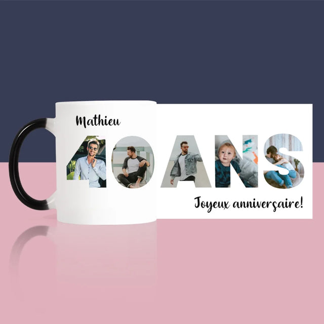 Collage Photo De Lettre: 40 Ans De Tes Photos - Le Mug