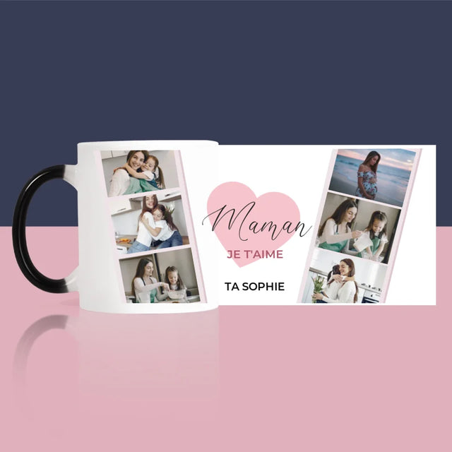 Collage Photo: Maman - Le Mug