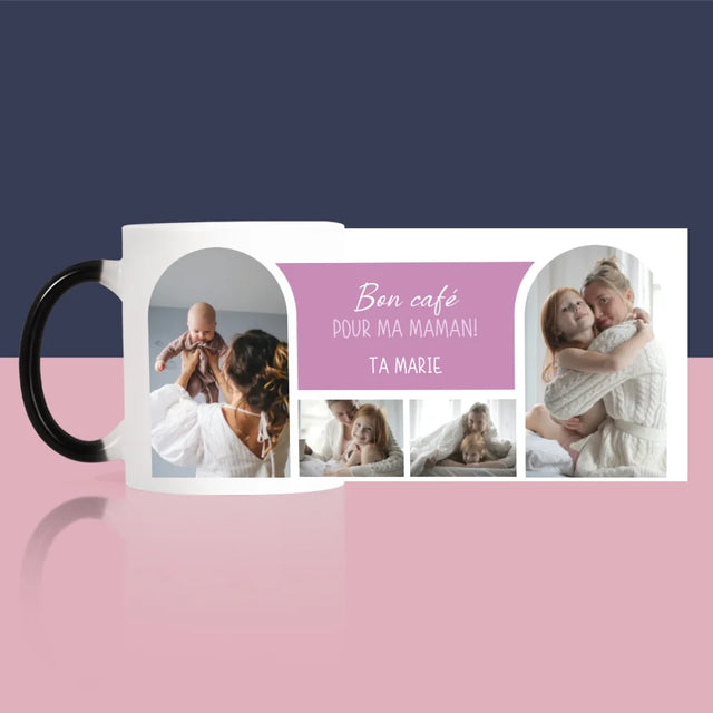 Collage Photo: Bon Café Maman - Le Mug