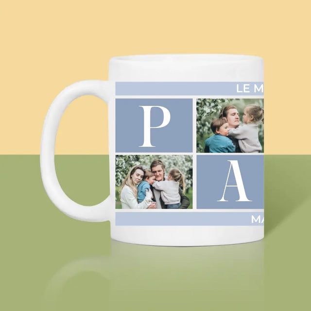 Collage Photo: Meilleur Collage De Papa - Le Mug