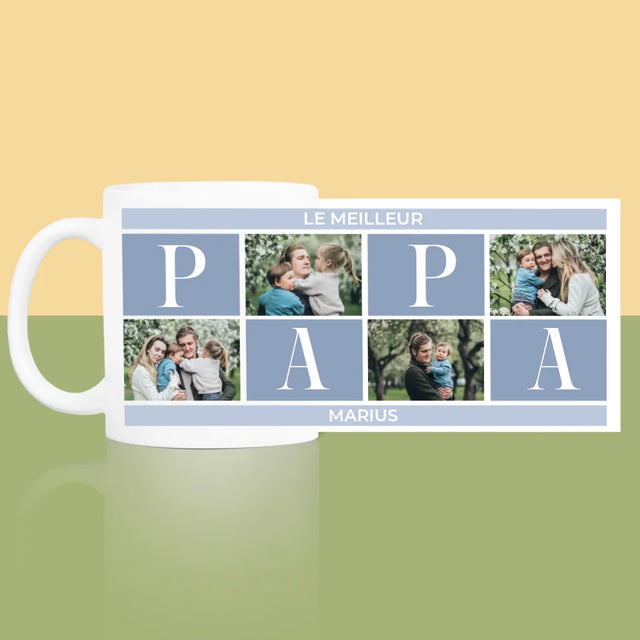 Collage Photo: Meilleur Collage De Papa - Le Mug