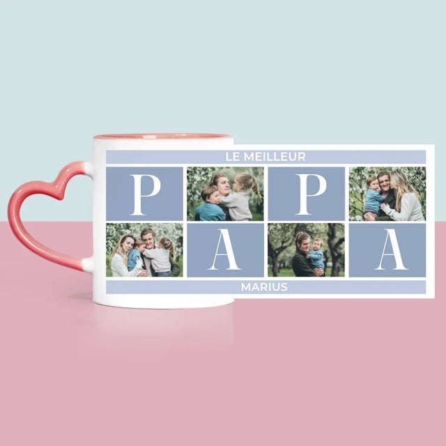 Collage Photo: Meilleur Collage De Papa - Le Mug