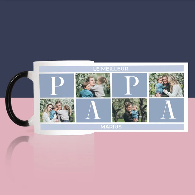 Collage Photo: Meilleur Collage De Papa - Le Mug